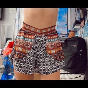Colorfull boho shorts